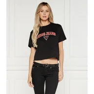 Koszulki i topy damskie - Guess Jeans T-shirt BOXY | Cropped Fit - miniaturka - grafika 1