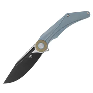 Nóż składany Bestech Knives Seraph M390 - Blue Titanium/Black Stonewashed Satin - Noże - miniaturka - grafika 1