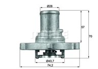 Termostaty - Termostat, płyn chłodzący Mahle TI 122 87D - miniaturka - grafika 1