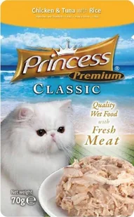 Princess Premium Kot Kurczak, tuńczyk i ryż Saszetka 70g [PPP1] 6760 - Mokra karma dla kotów - miniaturka - grafika 3
