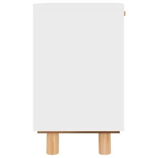 Lumarko Szafki nocne, 2 szt., białe, lite drewno sosnowe i rattan - Szafki nocne - miniaturka - grafika 8