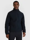 Kurtki męskie - 4F Kurtka puchowa z wypełnieniem syntetycznym męska - czarna S - miniaturka - grafika 1