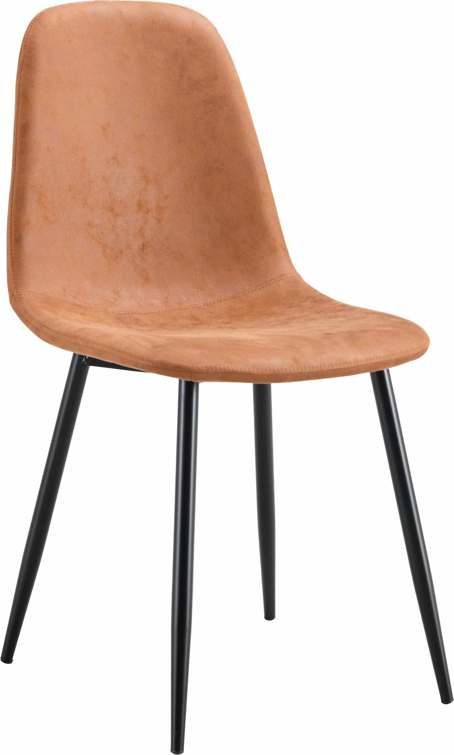 kontrast Krzesło tapicerowane nowoczesne do jadalni salonu Monica brązowe