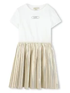 Sukienki i spódniczki dla dziewczynek - Michael Kors Sukienka codzienna R30343 S Złoty Regular Fit - miniaturka - grafika 1