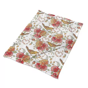 Kolorowy kocyk narzuta na łóżko Ornament ptaki eko, Fabricsy - Koce - miniaturka - grafika 1