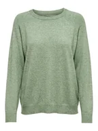 Swetry damskie - ONLY Sweter "Lesly" w kolorze zielonym - miniaturka - grafika 1