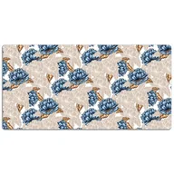 Podkładki na biurko - Duża podkładka na biurko Niebieskie kwiaty 120x60cm, Dywanomat - miniaturka - grafika 1