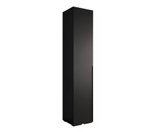 Szafa ubraniowa garderoba z półkami INOVA 1 0,5SZ czarny+czarny - Szafy - miniaturka - grafika 1