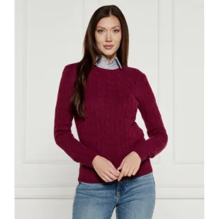 POLO RALPH LAUREN Wełniany sweter JULIANNA | Slim Fit | z dodatkiem kaszmiru - Swetry damskie - miniaturka - grafika 1