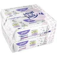 Chusteczki nawilżane - Bella Baby Happy Sensitive nawilżane chusteczki oczyszczające dla dzieci 4x56 szt. - miniaturka - grafika 1