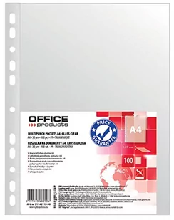 OFFICE PRODUCTS Koszulki na dokumenty PP, A4, krystal, 30mikr., 100szt. 21142115-90 - Koszulki na dokumenty - miniaturka - grafika 3