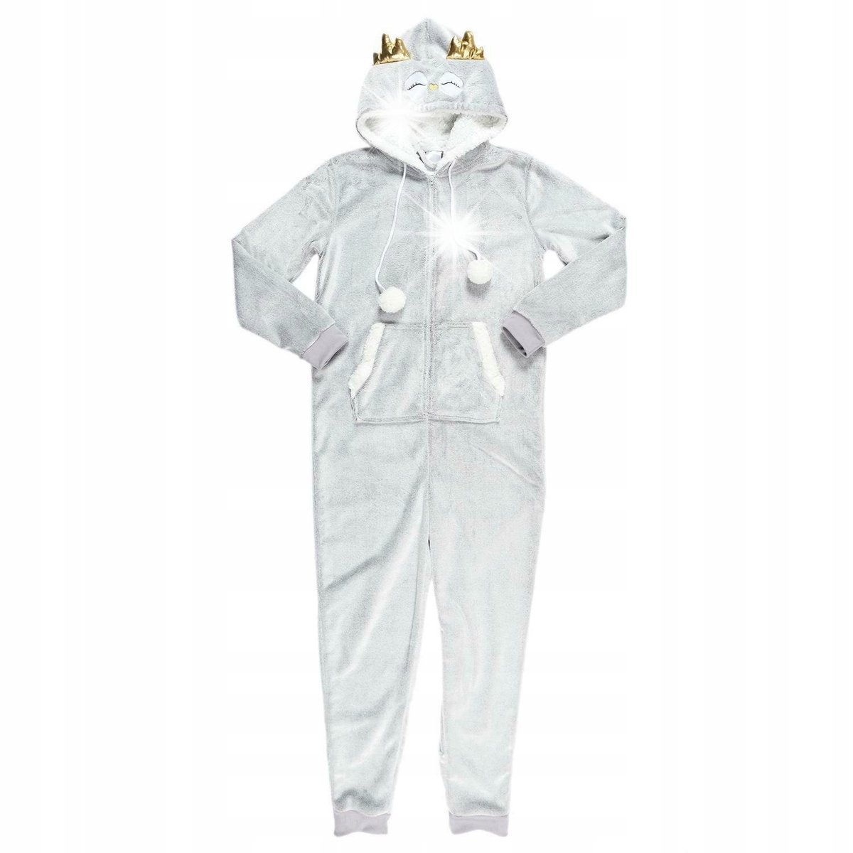 Kombinezon Onesie Sowa szara rozmiar M