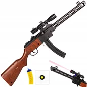 Zabawki militarne - Pistolet Na Kulki Plastikowe Karabin Z Laserem Imitacja Broni Replika - miniaturka - grafika 1