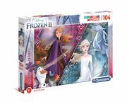 Puzzle - Clementoni Puzzle 104el z brokatem Frozen 2 20163 - miniaturka - grafika 1