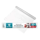 Folia, papier śniadaniowy, serwetki - Woreczki do zamrażania Gratka 2L 20 x 28 cm 20 sztuk - miniaturka - grafika 1