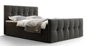 Łóżka - Ciemnoszare welurowe łóżko kontynentalne 6 rozmiarów W7-K71 - miniaturka - grafika 1