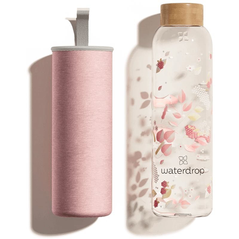 Waterdrop Glass Edition szklana butelka na wodę Flair 600 ml