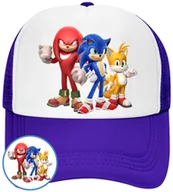 Czapki i chusty sportowe męskie - CZAPKA Z DASZKIEM SONIC DLA DZIECI NA LATO SIATKA NIEBIESKA BEJSBOLÓWKA - miniaturka - grafika 1