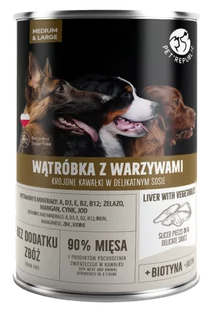 Pet Republic PetRepublic kawałki w sosie z wątróbką i warzywami 8x1250g 56549-uniw - Mokra karma dla psów - miniaturka - grafika 1