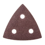 Materiały ścierne - Papier ścierny do szlifierki DEDRA DED794572 trójkątne, delta, gr. 80, 80 x 80 x 80 mm, do DED79456, 5 szt - miniaturka - grafika 1