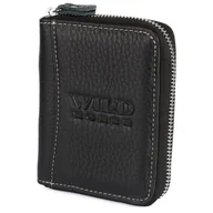 Portfele - Portfel Męski Pionowy Skórzany Wild Horse Czarny - miniaturka - grafika 1