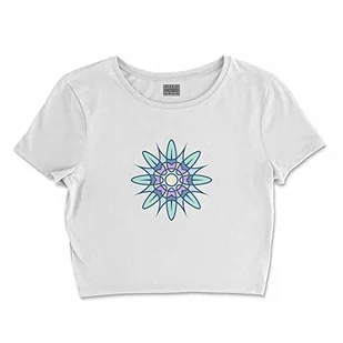 Bona Basics, Damski T-shirt basic, z nadrukiem cyfrowym, 100 bawełny, biały, swobodny, damski top, rozmiar: M, biały, M - Koszulki i topy damskie - miniaturka - grafika 1