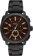 Zegarki męskie - Zegarek Fossil FS6097 Machine Chronograph Black Stainless Steel 44mm - miniaturka - grafika 1