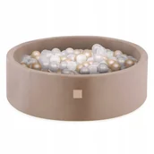 Suche baseny - Suchy Basen z Kulkami Piłkami Kojec dla Dzieci MISIOO Velvet 200 Piłek - miniaturka - grafika 1