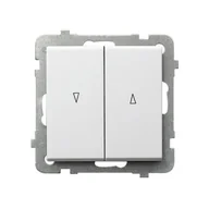 Wyłączniki światła i elektryczne - Wyłącznik żaluzjowy SONATA - biały mat - miniaturka - grafika 1