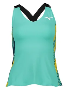 Mizuno Top sportowy w kolorze turkusowym - Koszulki sportowe damskie - miniaturka - grafika 1