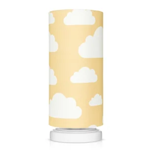 lampka nocna dla dzieci musztardowa w chmurki mustard clouds - Lampy stojące - miniaturka - grafika 1