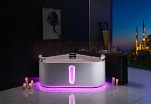 Zepehof Wanna z hydromasażem EB-D025 narożna - Wanny z hydromasażem - miniaturka - grafika 1