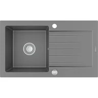 Zlewozmywaki - Mexen Pablo zlewozmywak granitowy 1-komorowy z ociekaczem 752 x 436 mm, szary - 6510751010-71 - miniaturka - grafika 1