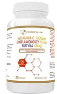 Witaminy i minerały - PIOTR KARPIŃSKI " BEST STORE" Progress Labs Witamina C 1000 mg + Bioflawonoidy 50 mg + Rutyna 49 mg 120 kapsułek 3667261 - miniaturka - grafika 1