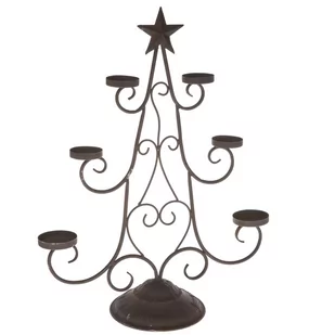 Bożonarodzeniowy świecznik metalowy Starlet, 9 x 48,5 x 15,5 cm - Oświetlenie świąteczne - miniaturka - grafika 1