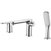 Baterie wannowe i prysznicowe - Kuchinox Bateria wannowa 3-otw. chrom DIMA BQD 013D - miniaturka - grafika 1