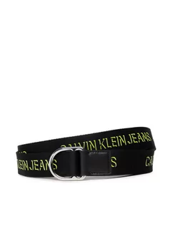 Paski - Calvin Klein Jeans Pasek Damski Slider D-Ring Belt 30mm K60K608362 Czarny - grafika 1