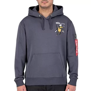 ALPHA INDUSTRIES Męska bluza z kapturem Pb Squadron, 136-szary/czarny, XS - Bluzy męskie - miniaturka - grafika 1