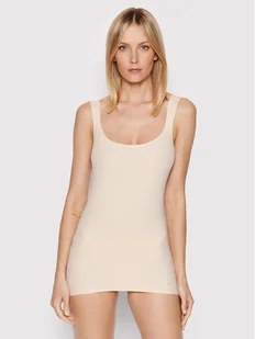 Triumph Podkoszulek Smart Micro 10211587 Beżowy Slim Fit - Piżamy damskie - miniaturka - grafika 1