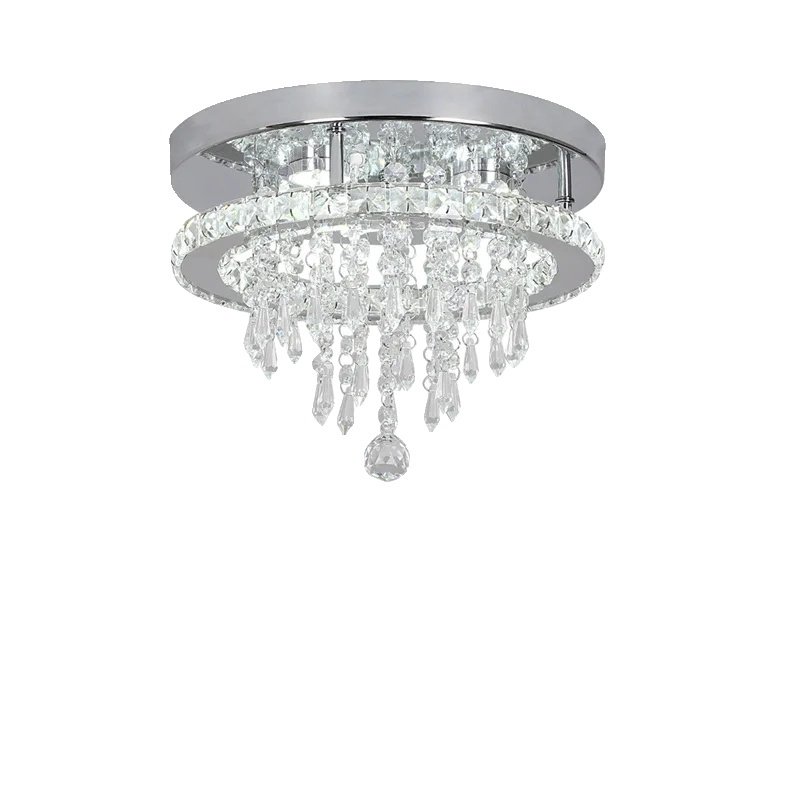 Nowoczesny kryształowy żyrandol, 31W LED, ściemniany pilotem, ciepły biały