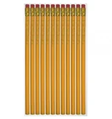 Ołówki - Ołówki drewniane z gumką 12 szt Titanum TI67721-16461 - miniaturka - grafika 1