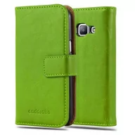 Etui i futerały do telefonów - Etui Do Samsung Galaxy J1 2015 w Pokrowiec ZIELONA TRAWA Magnet Obudowa Ochronny Case Cover Cadorabo - miniaturka - grafika 1