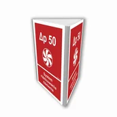 Systemy ekspozycyjne i znaki informacyjne - BC858 SYSTEM RÓŻNICOWANIA CIŚNIENIA (3D DOŚCIENNY), PN - PŁYTA PCV 1MM; (100X150MM) - miniaturka - grafika 1