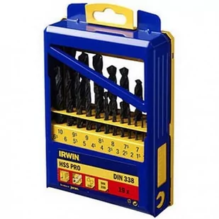 Irwin zestaw do metalu 19szt. 1-10mm NWKa HSS-PRO DIN 338 10502500 - Wiertła - miniaturka - grafika 1