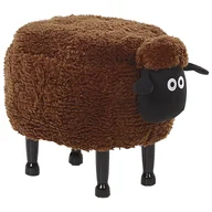Pufy i podnóżki - Pufa Zwierzak Ze Schowkiem Brązowa Sheep - miniaturka - grafika 1