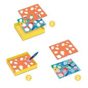 Zabawki interaktywne dla dzieci - Djeco Zestaw kreatywny dla dzieci Świat Zwierząt - miniaturka - grafika 1