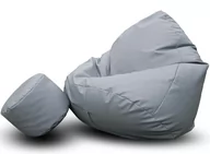 Pufy i podnóżki - Pufa sako XXXL worek + gratis szara - miniaturka - grafika 1