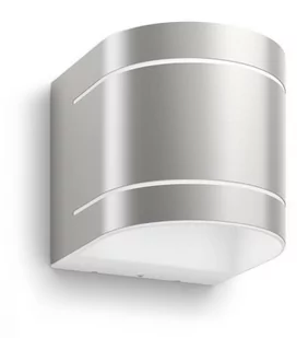 Philips 17295/47/16 Sunset 2x4,5W Kinkiet zewnętrzny elewacyjny srebrny - Lampy ogrodowe - miniaturka - grafika 1