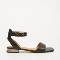 Sandały damskie - TOMMY HILFIGER TH HARDWARE FLAT SANDAL - Tommy Hilfiger - miniaturka - grafika 1