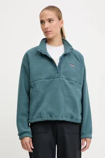 Columbia bluza polarowa Jasper damska kolor turkusowy gładka 2142381 - Bluzy damskie - miniaturka - grafika 1